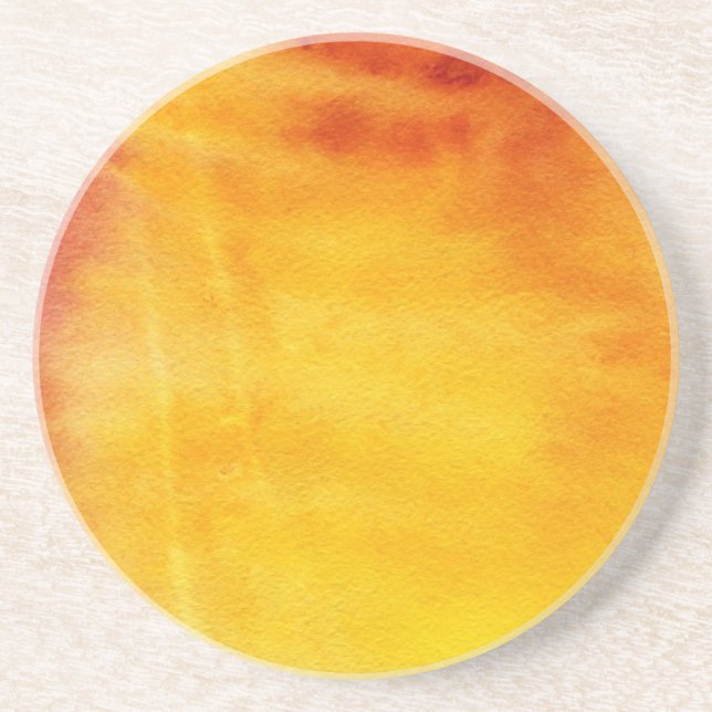 Abstract watercolor hand painted background 6 coaster (Front)