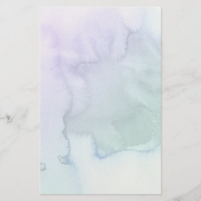 Abstract watercolor hand painted background 6 stationery (Front)