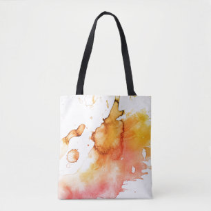 Abstract watercolor hand painted background 6 tote bag