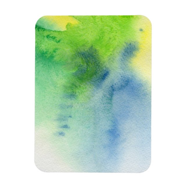 Abstract watercolor hand painted background 8 magnet (Vertical)