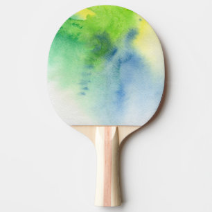 Abstract watercolor hand painted background 8 ping pong paddle