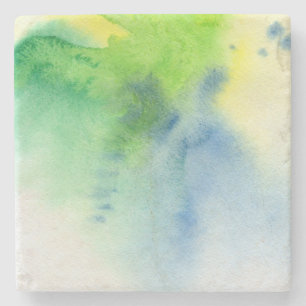 Abstract watercolor hand painted background 8 stone coaster