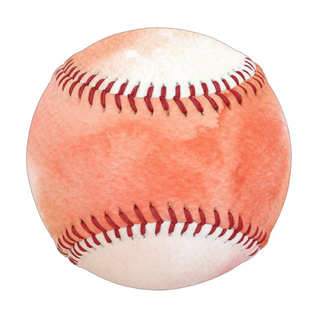 Abstract watercolor hand painted background baseball (Front)