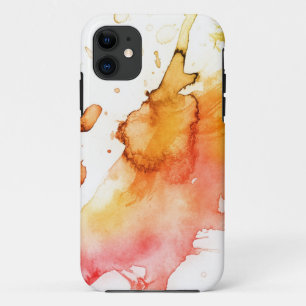 Abstract watercolor hand painted background iPhone 11 case