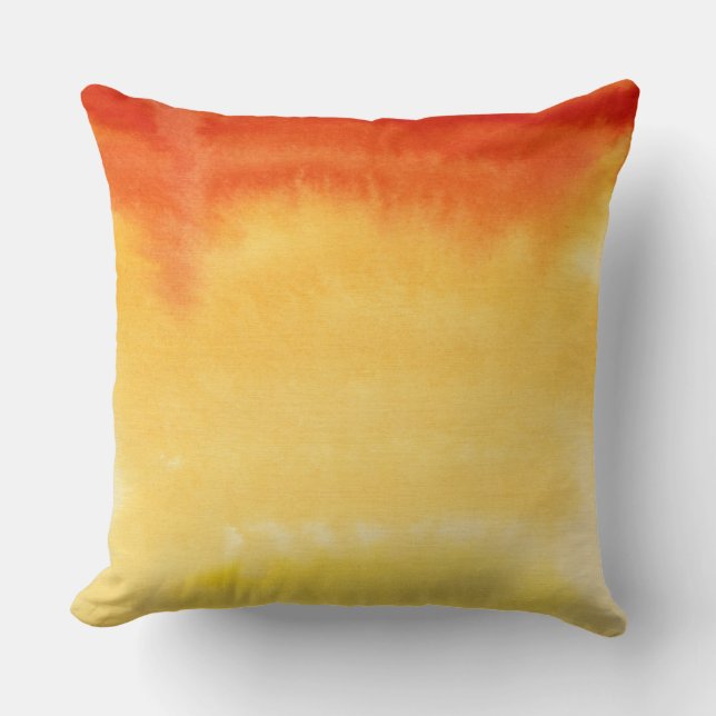 Abstract watercolor hand painted background. cushion (Front)