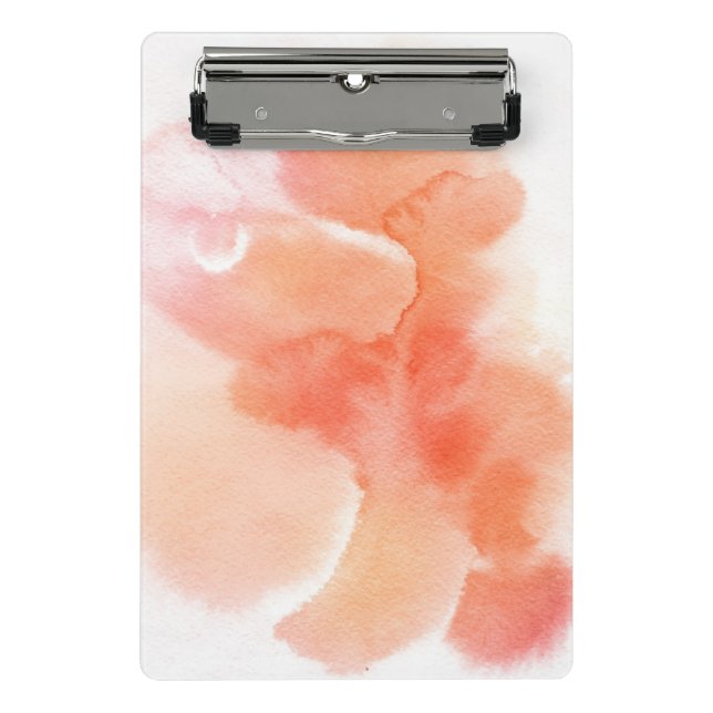 Abstract watercolor hand painted background mini clipboard (Front)