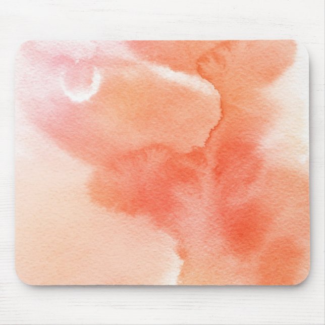 Abstract watercolor hand painted background mouse pad (Front)