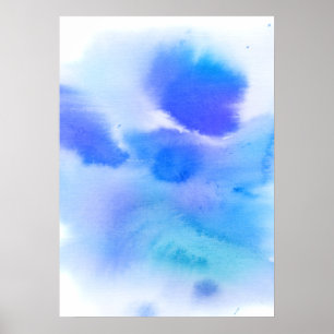 Abstract watercolor hand painted background. poster
