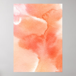Abstract watercolor hand painted background poster