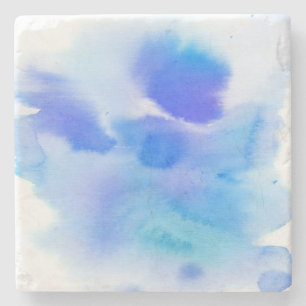 Abstract watercolor hand painted background. stone coaster