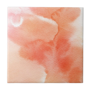 Abstract watercolor hand painted background tile