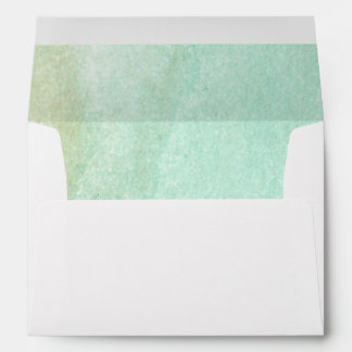 abstract watercolor hand painted envelope
