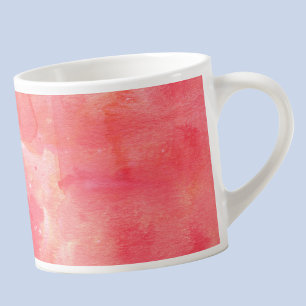 Abstract Watercolor Hot Pink Espresso Cup