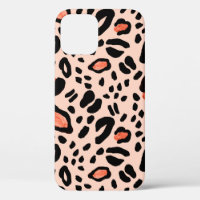 Abstract watercolor leopard. Animal print pattern
