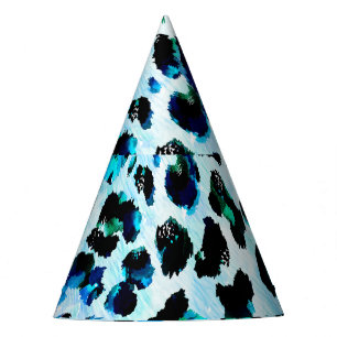 Abstract Watercolor Leopard Skin Pattern Party Hat