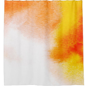 Abstract watercolor luxury fluid art painting. han shower curtain