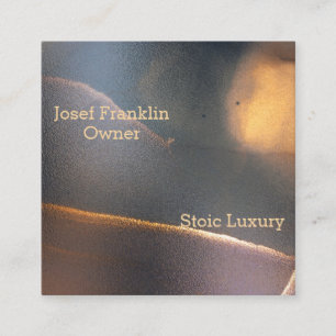 Abstract Watercolor Masculine Square Business Card