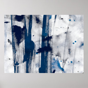 Abstract watercolor on paper. Colourful art textur Poster