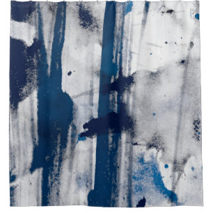 Abstract watercolor on paper. Colourful art textur Shower Curtain