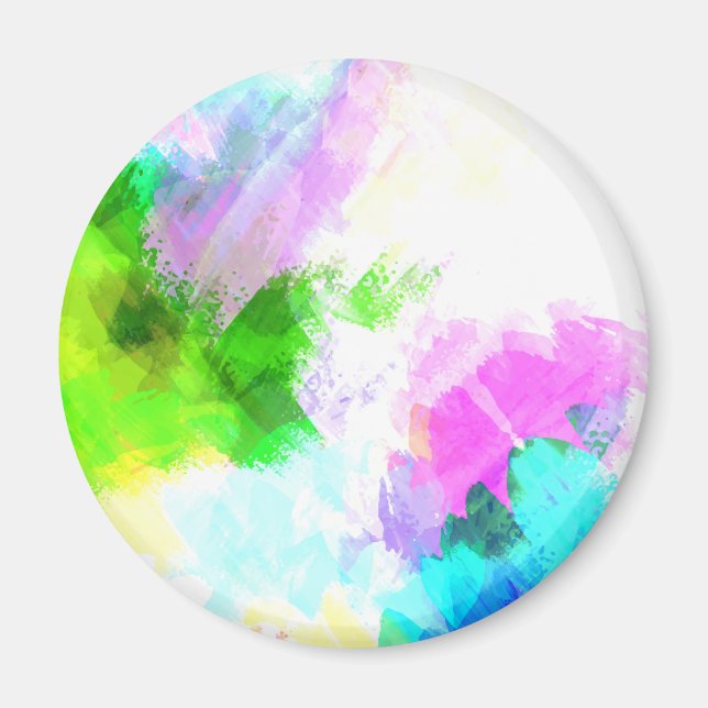 Abstract watercolor paint magnet (Front)