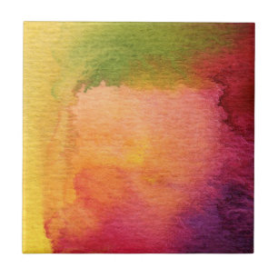 Abstract watercolor painted background tile
