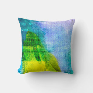 Abstract watercolor painted backgroundabstract,acr cushion