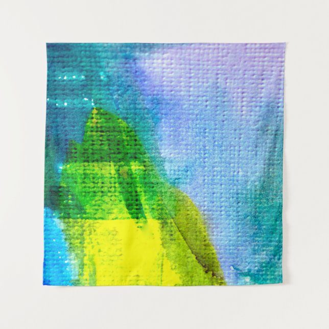 Abstract watercolor painted backgroundabstract,acr tapestry (Front)