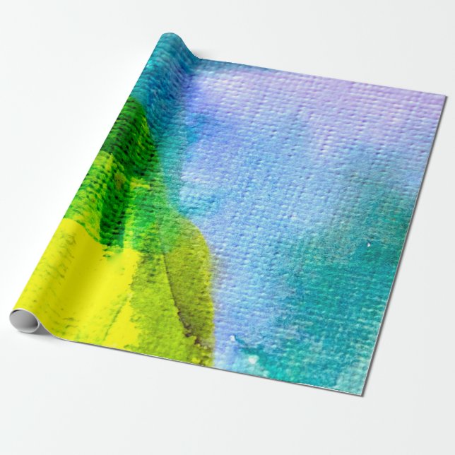 Abstract watercolor painted backgroundabstract,acr wrapping paper (Unrolled)