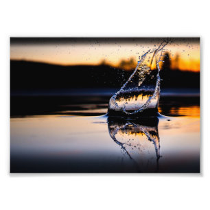 Abstract Watercolor Painting: Colourful Splash Photo Print
