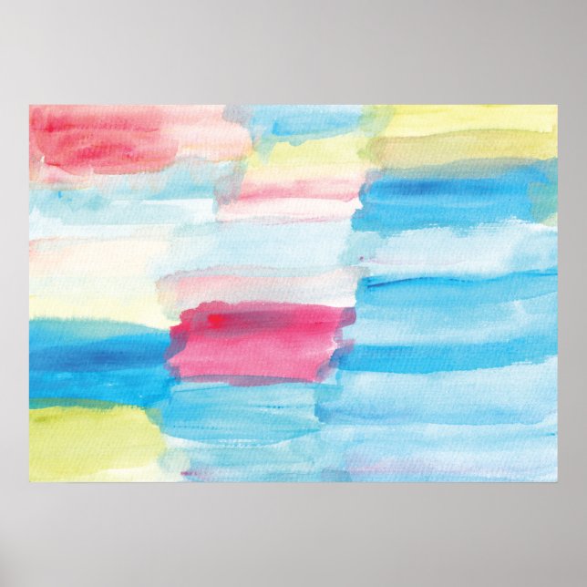 abstract watercolor painting poster (Front)