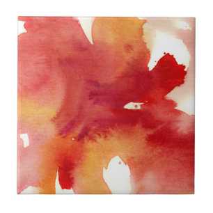 Abstract watercolor paintings ceramic tile