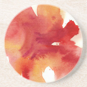 Abstract watercolor paintings coaster