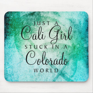 Abstract Watercolor Palm Tree Mouse Pad