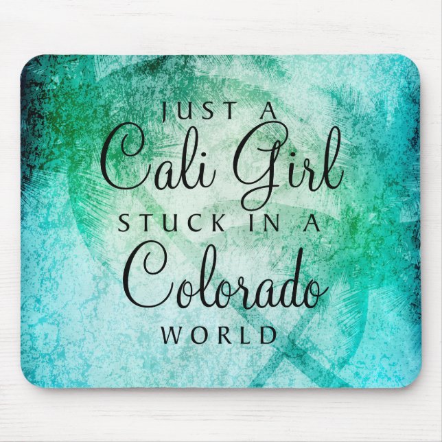 Abstract Watercolor Palm Tree Mouse Pad (Front)