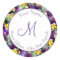 'Abstract Watercolor Pansies' Label