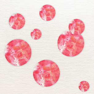 Abstract Watercolor Pink Confetti