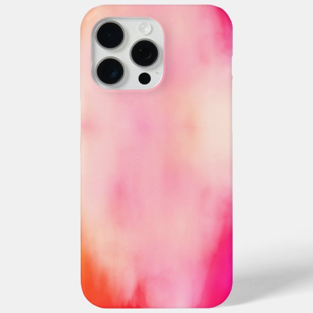 Abstract Watercolor Pink Coral Orange Colourful Case-Mate iPhone Case (Back)