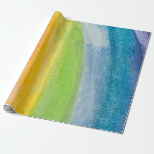 Abstract watercolor rainbow colors backgroundbackg wrapping paper