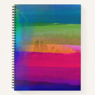 Abstract Watercolor Rainbow Colours Notebook