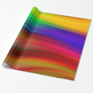 Abstract Watercolor Rainbow Elegant Multicolor Wrapping Paper
