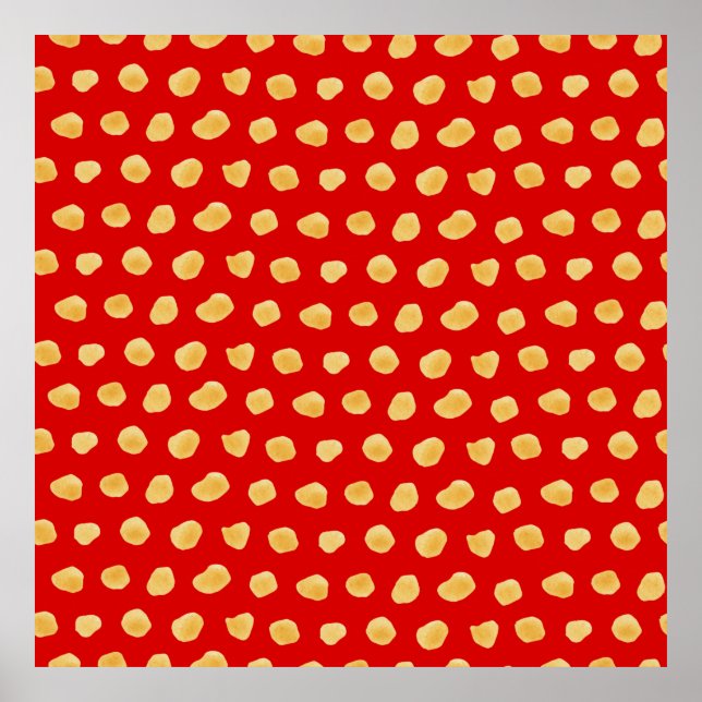 Abstract watercolor seamless pattern, handdrawn il poster (Front)