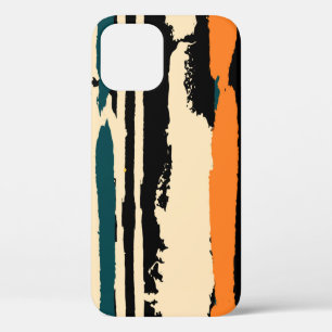Abstract watercolor seamless pattern with grunge s iPhone 12 case