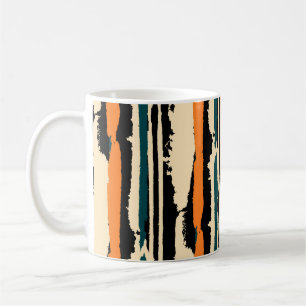 Abstract watercolor seamless pattern with grunge s coffee mug