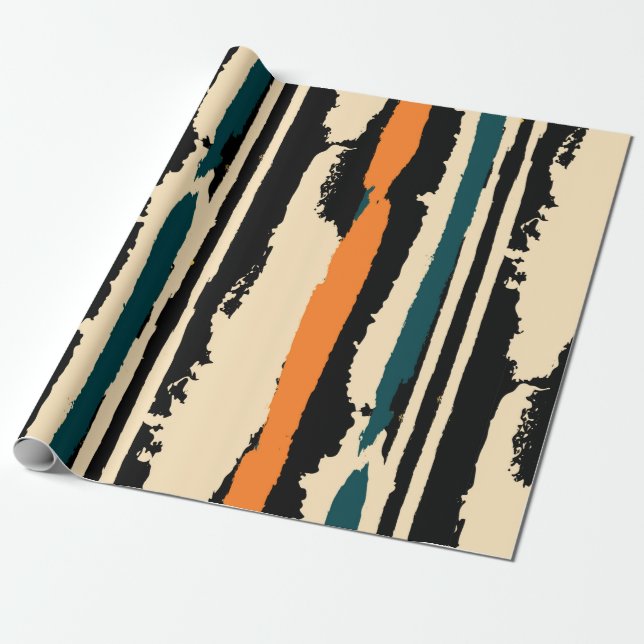 Abstract watercolor seamless pattern with grunge s wrapping paper (Unrolled)
