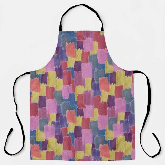 Abstract watercolor: seamless splash background. apron (Front)
