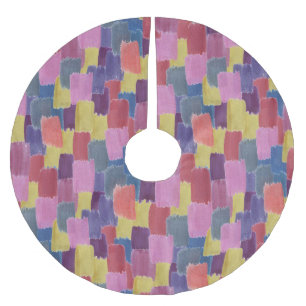 Abstract watercolor: seamless splash background. brushed polyester tree skirt