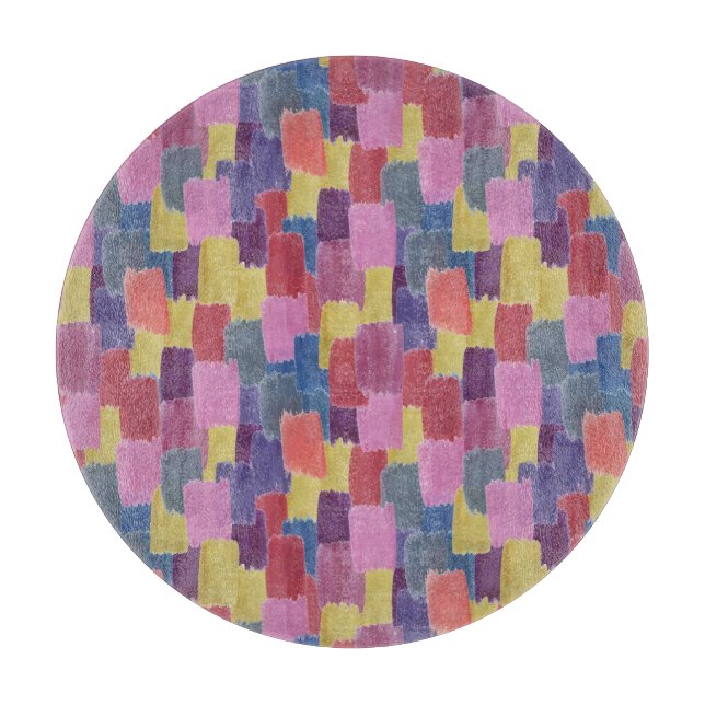 Abstract watercolor: seamless splash background. cutting board (Front)