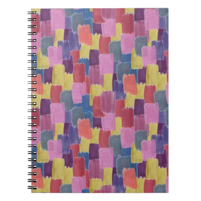 Abstract watercolor: seamless splash background. notebook (Front)