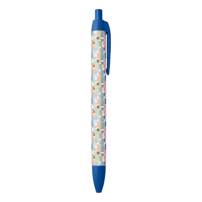 Abstract Watercolor Shape Pattern Black Ink Pen (Bottom (Vertical))