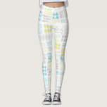 Abstract Watercolor Shapes Pattern Leggings<br><div class="desc">Stylish and watercolor abstract geometric pattern.</div>